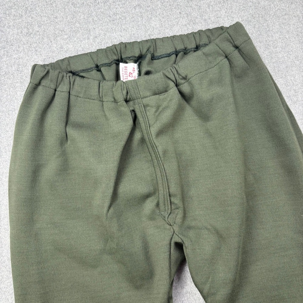 Vintage 1979 Belgian Army‎ Begetex Wool Blend Thermal Pants Olive Green Sz 42